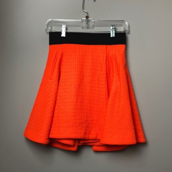 Molly mini skirt neon orange NWOT